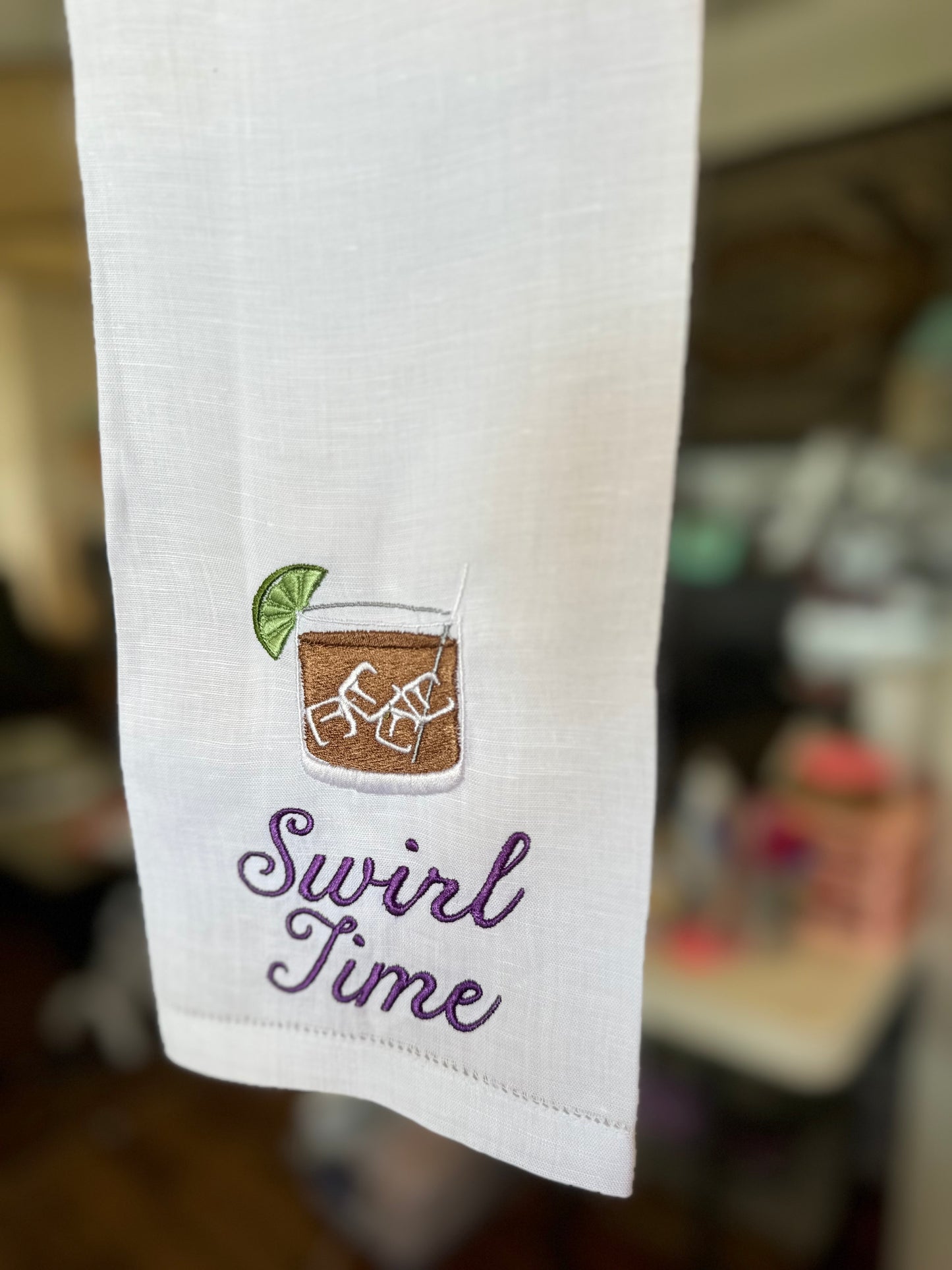 Hemstitch Tea Towel
