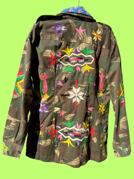 Hibiscus Army Jacket