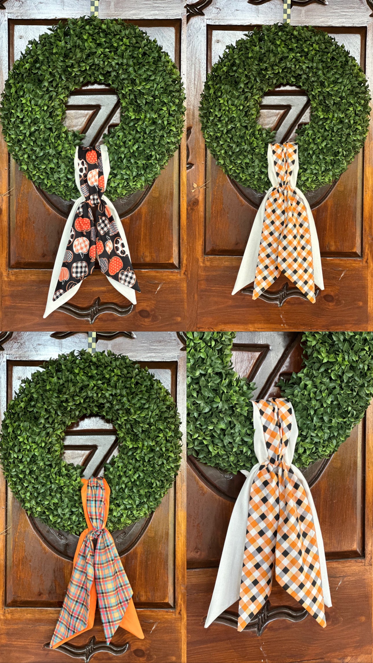 Fall Wreath Sashes