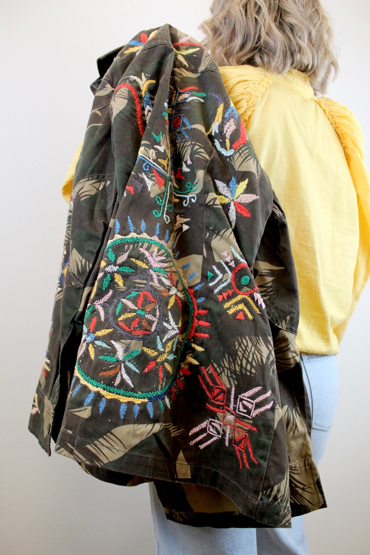 Vintage Army Embroidered Jacket