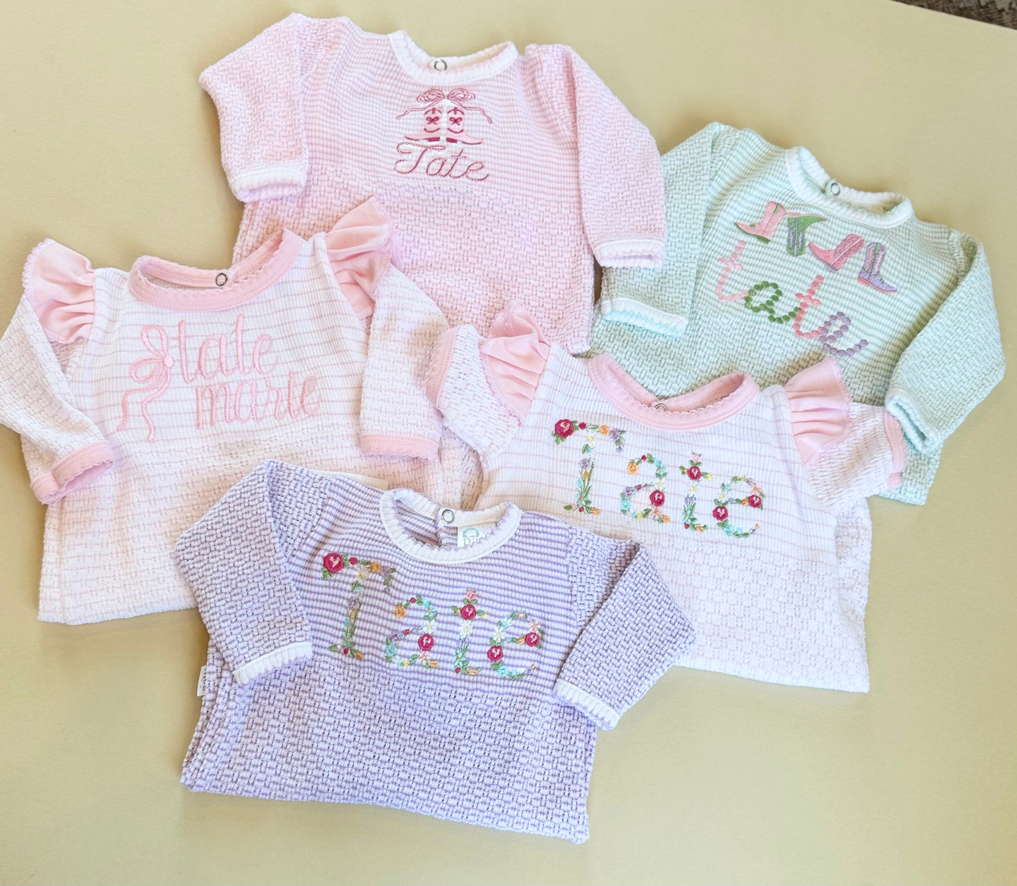 Paty Pinstripe Angel Bubble w/ Trim option