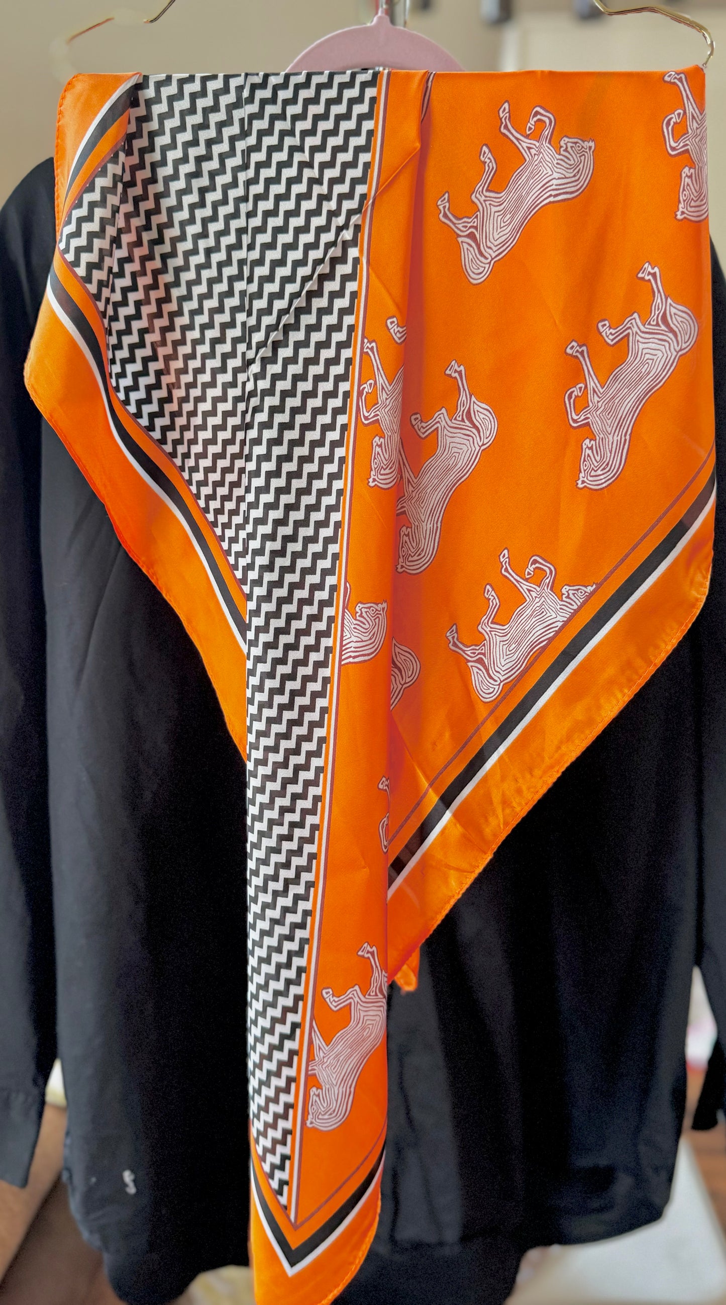 Horse Satin Scarf
