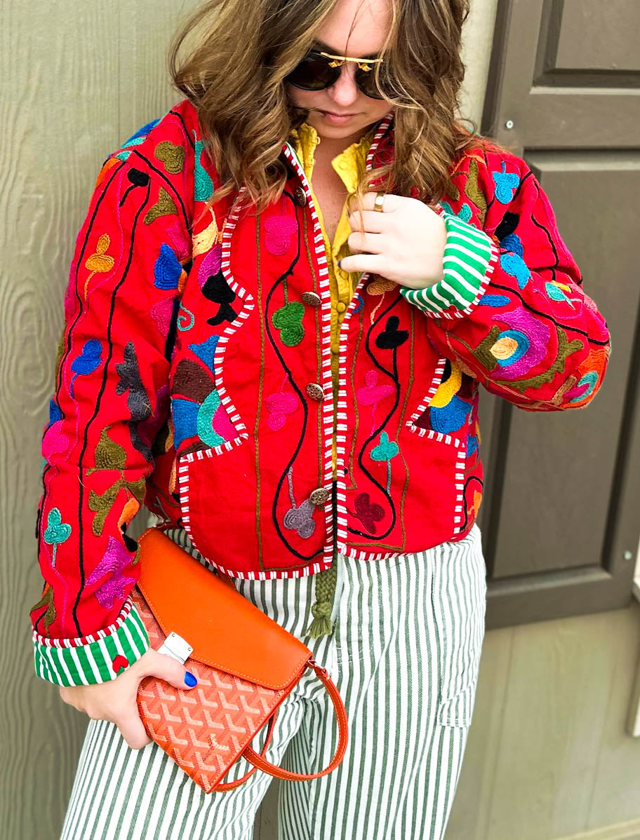 Dana Jacket - Red; PRE ORDER