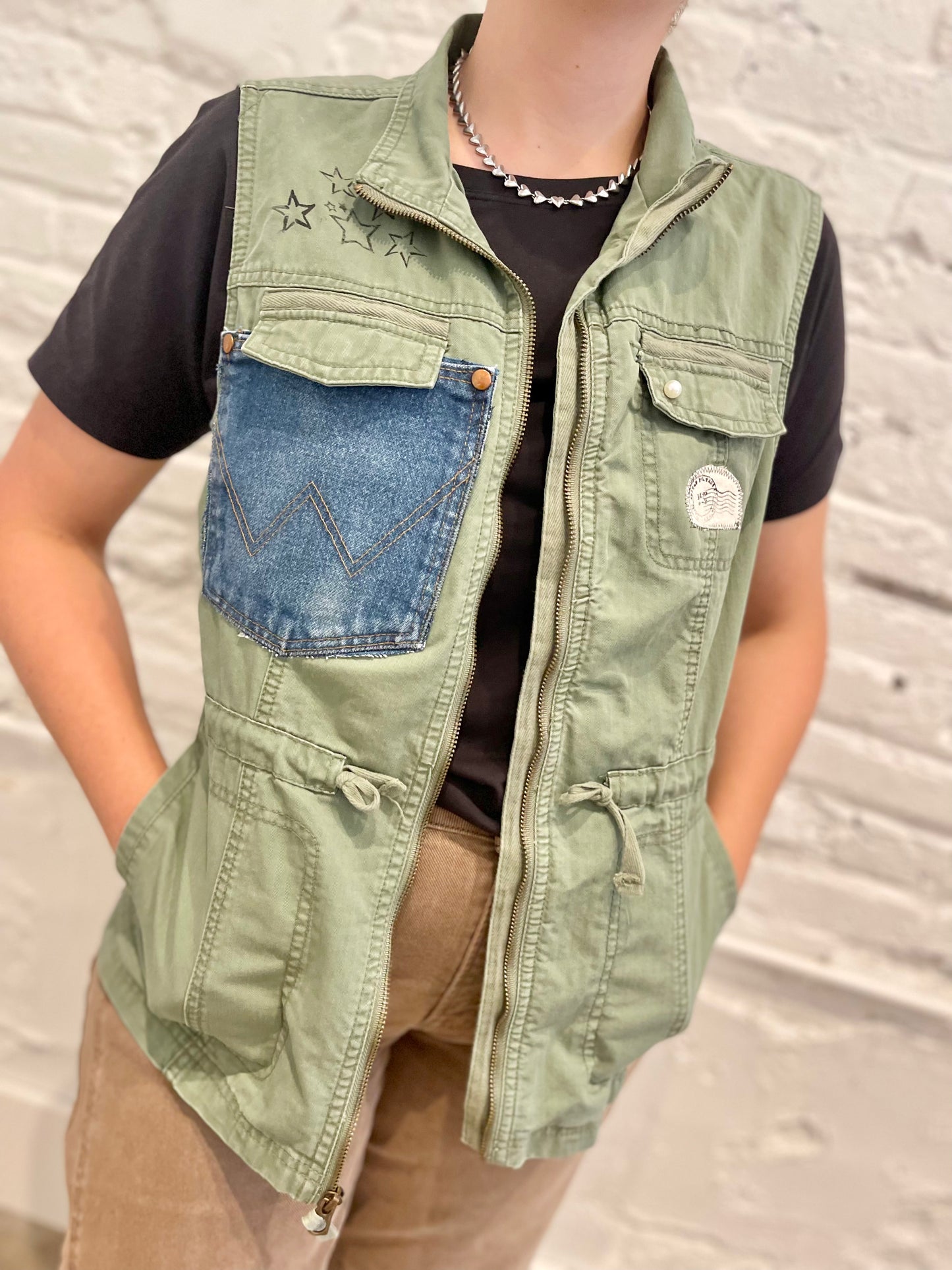 Olive Stamp Vest - Pistol Pete Edition