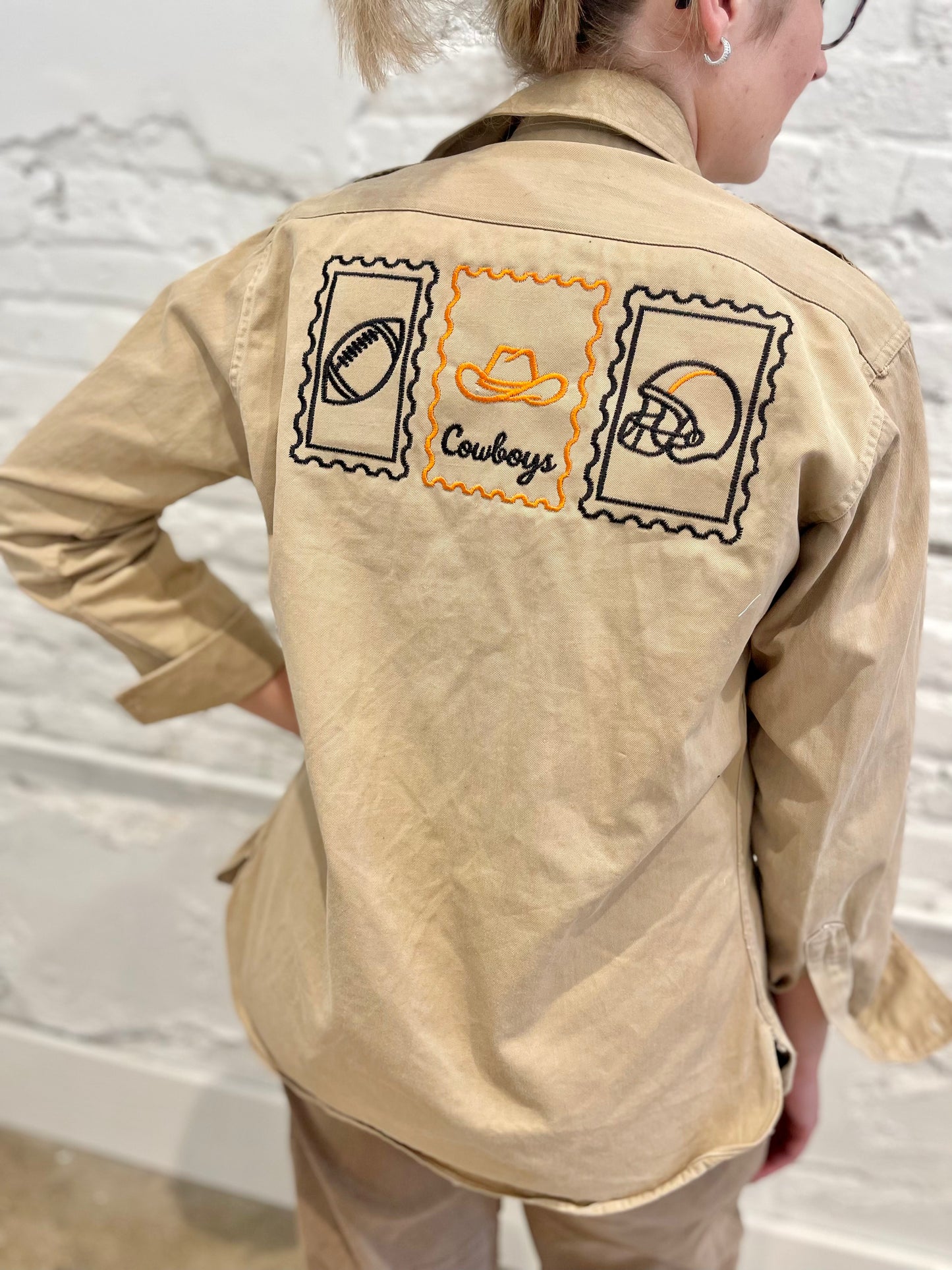Khaki Stamp Jacket – Cowboys Edition