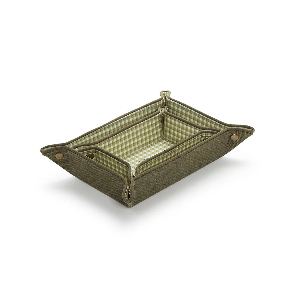 Travel Tray Set- Coated Canvas