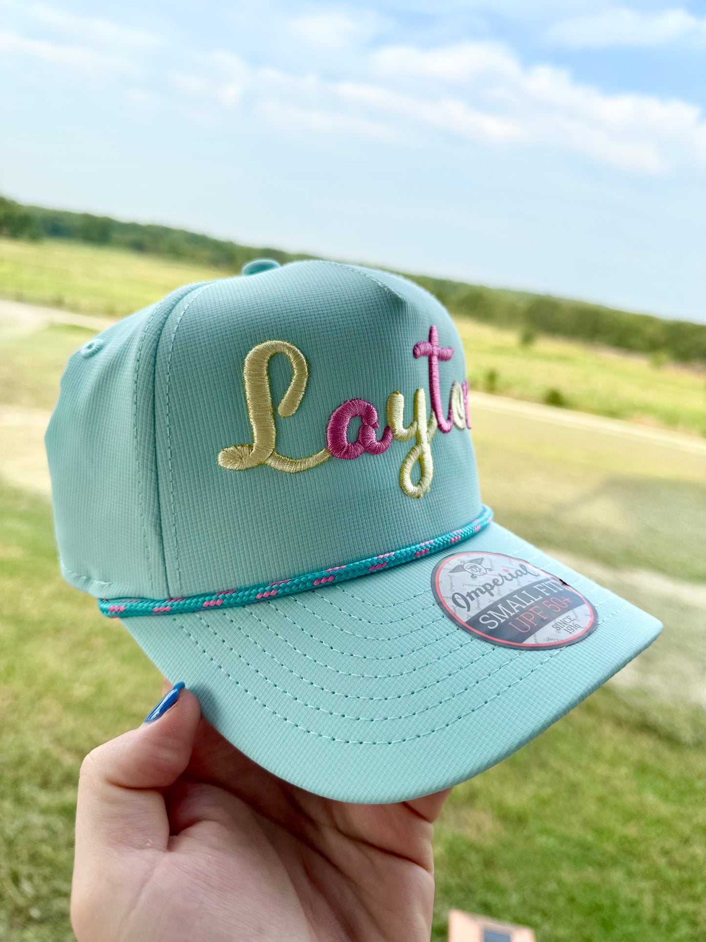Traditional Puffy Cursive Rope Cap
