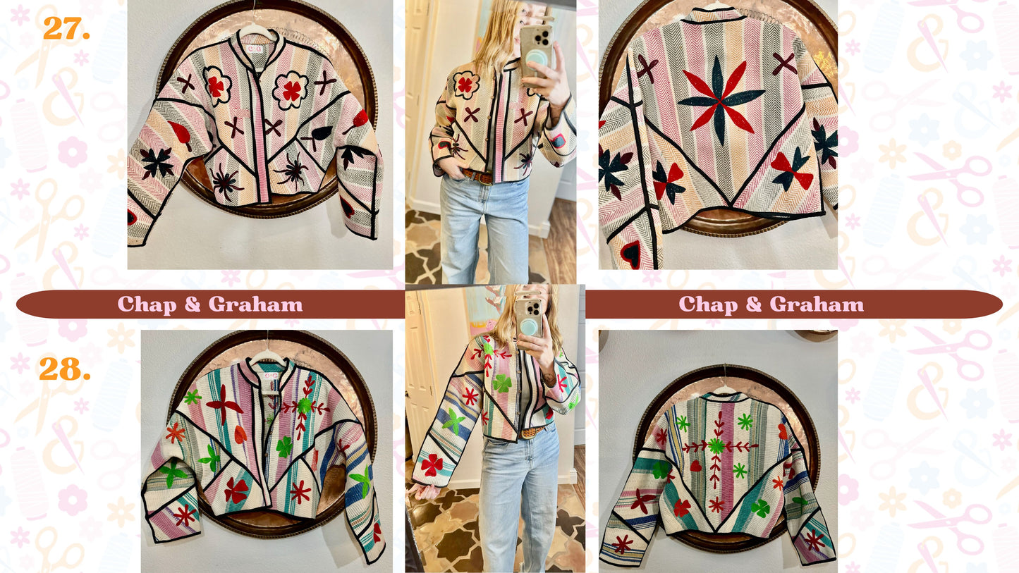 #27-28 : Front Porch Floral Jacket