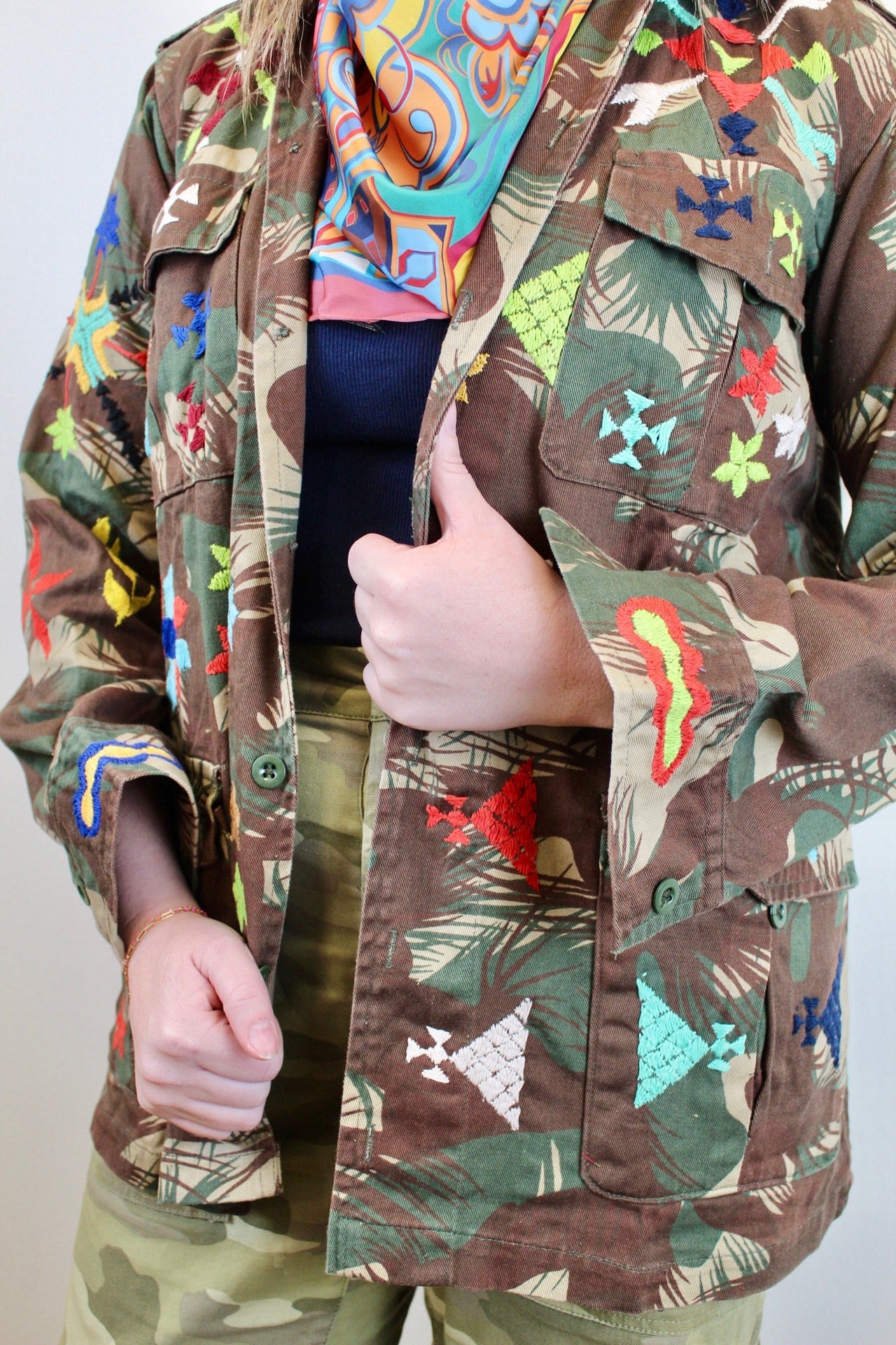 Red Lady - Vintage Military Jacket