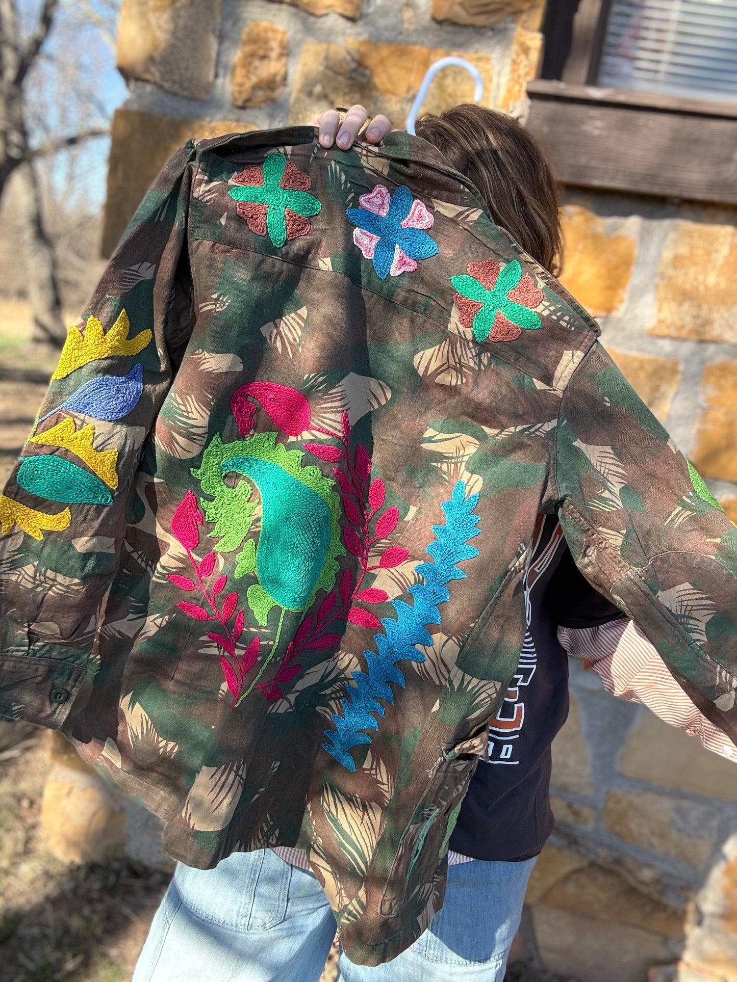 Patchwork Poet Army Jacket