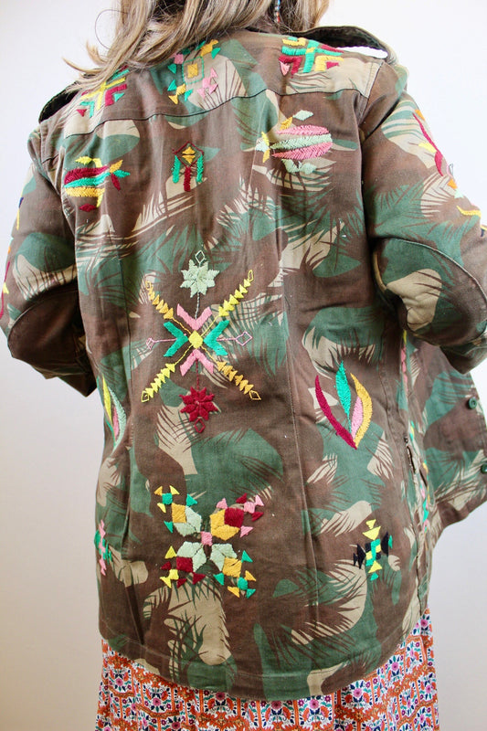 Paint Prairie Vintage Military Jacket