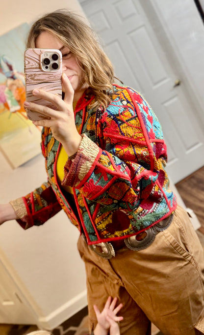 Neon Lights Quilted Jacket