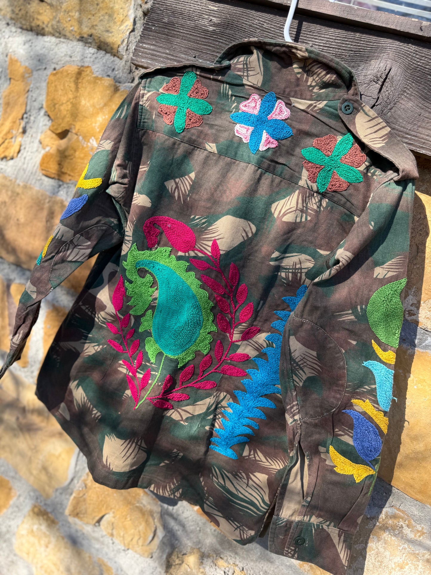 Patchwork Poet Army Jacket