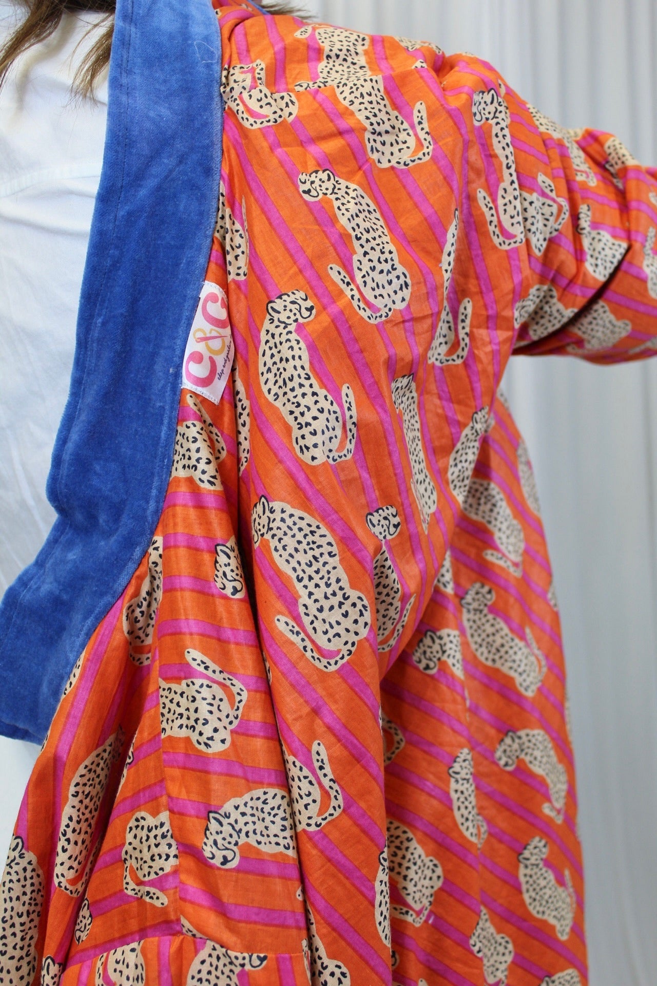 Blue Heart and Cross Velvet Jacket