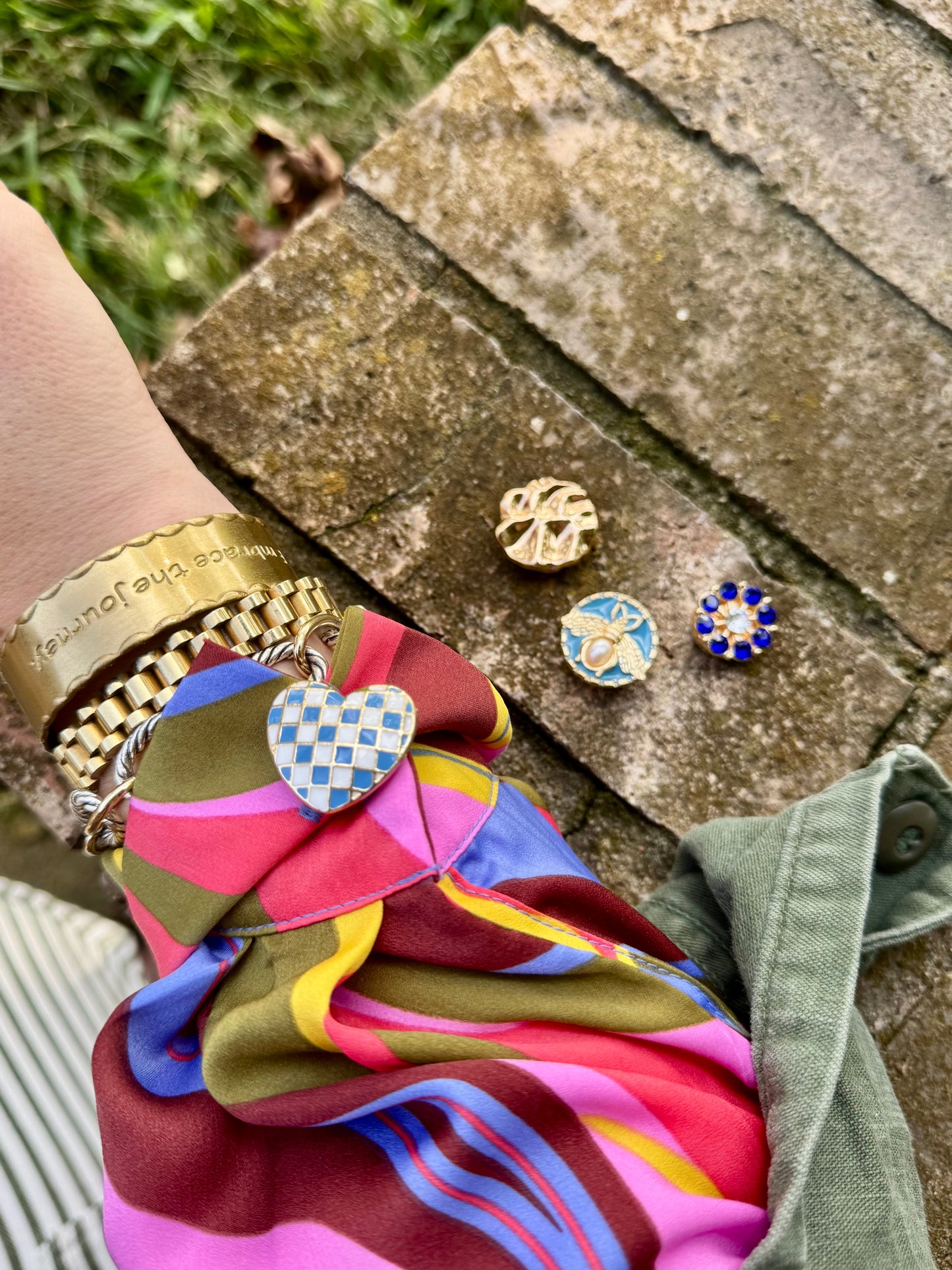 Button Covers - Blue Edition