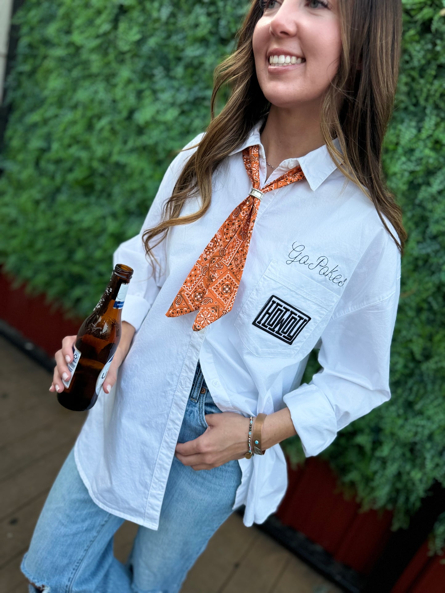 Orange Bandana Scarf