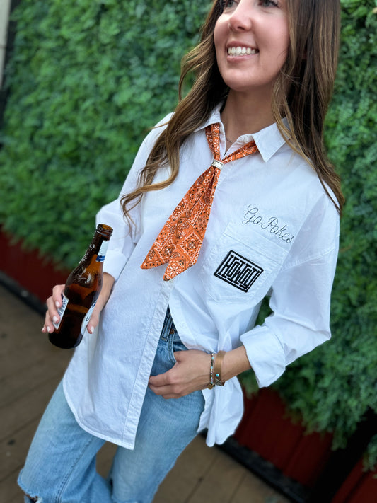 Orange Bandana Scarf