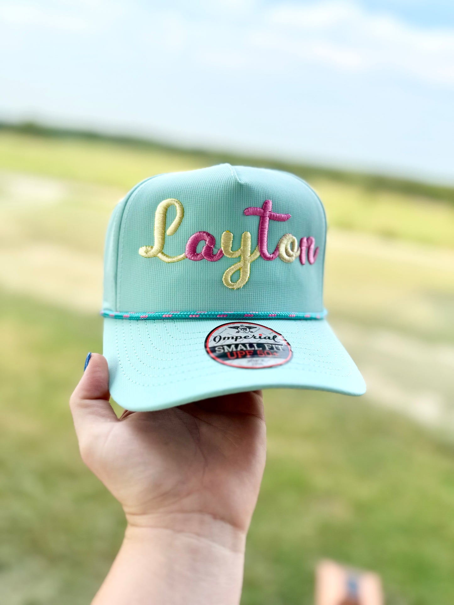 Traditional Puffy Cursive Rope Cap