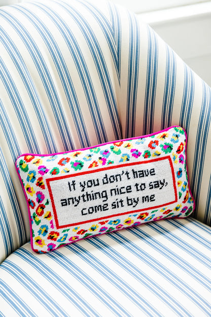 NeedlePoint Humor Pillow