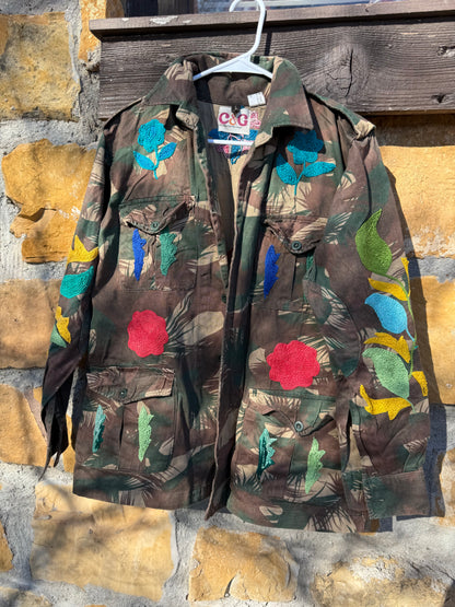 Patchwork Poet Army Jacket