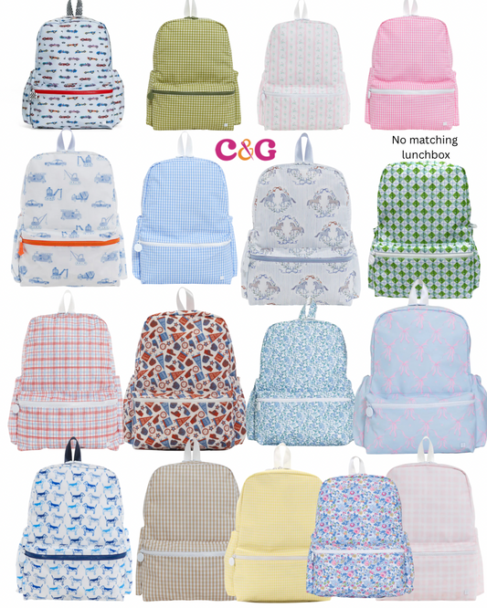 TRVL Backpack  +  Lunchboxes  + Napmats Bundles