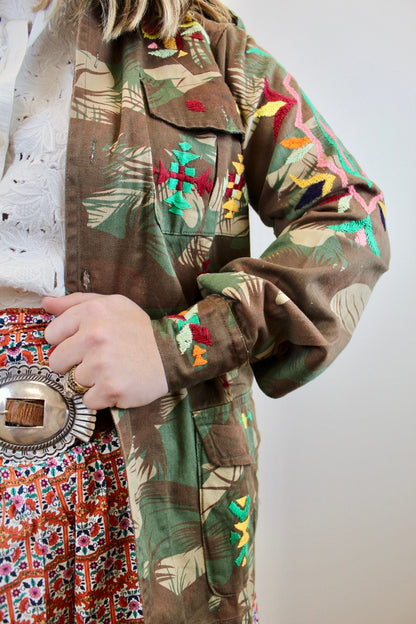 Paint Prairie Vintage Military Jacket