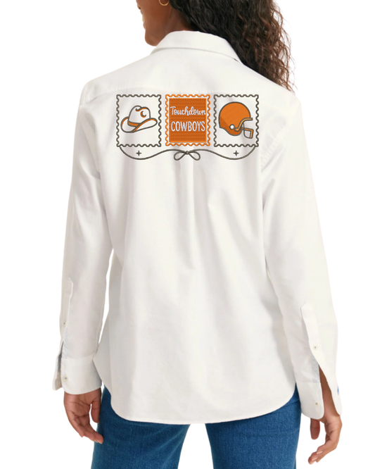 Large Back Embroidery Button Down - Pre Order