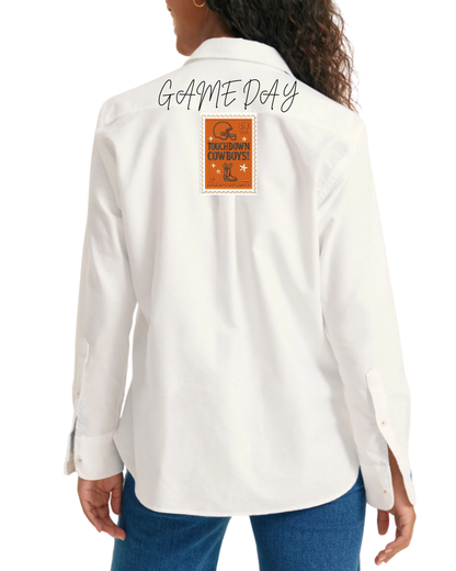 Large Back Embroidery Button Down - Pre Order