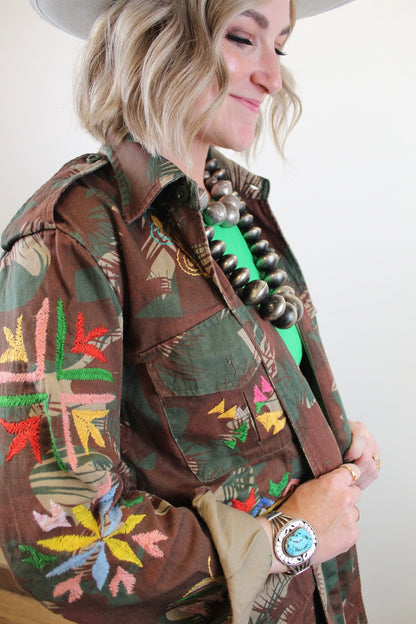 Aqua - Vintage Military Jacket