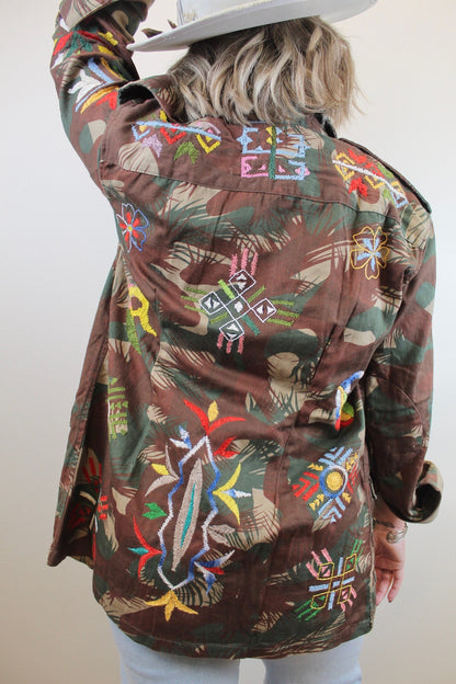 Aqua - Vintage Military Jacket