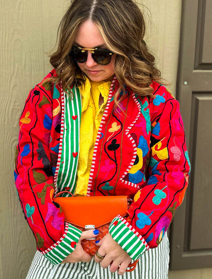 Dana Jacket - Red; PRE ORDER