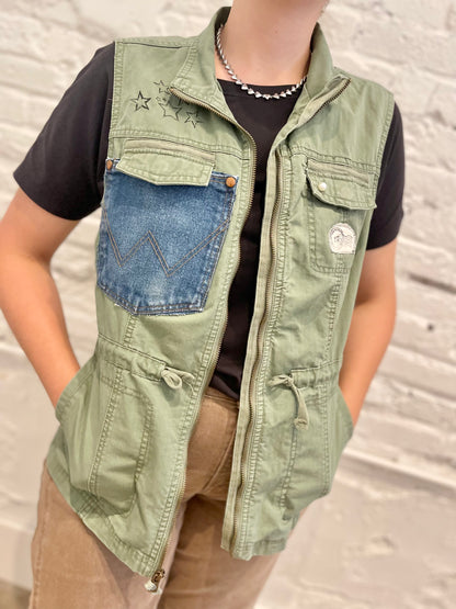 Olive Stamp Vest - Pistol Pete Edition