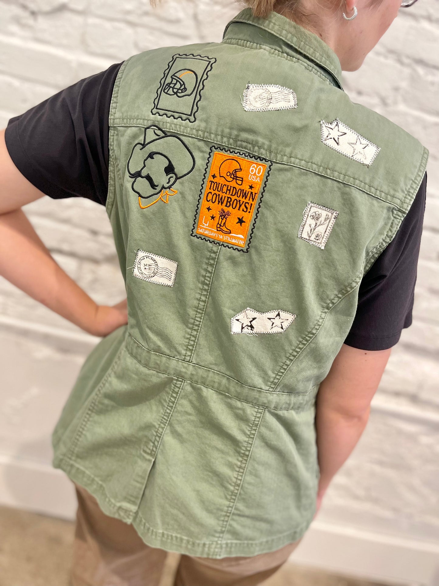 Olive Stamp Vest - Pistol Pete Edition