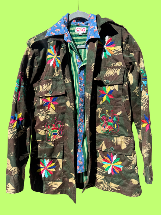 Lila Army Jacket