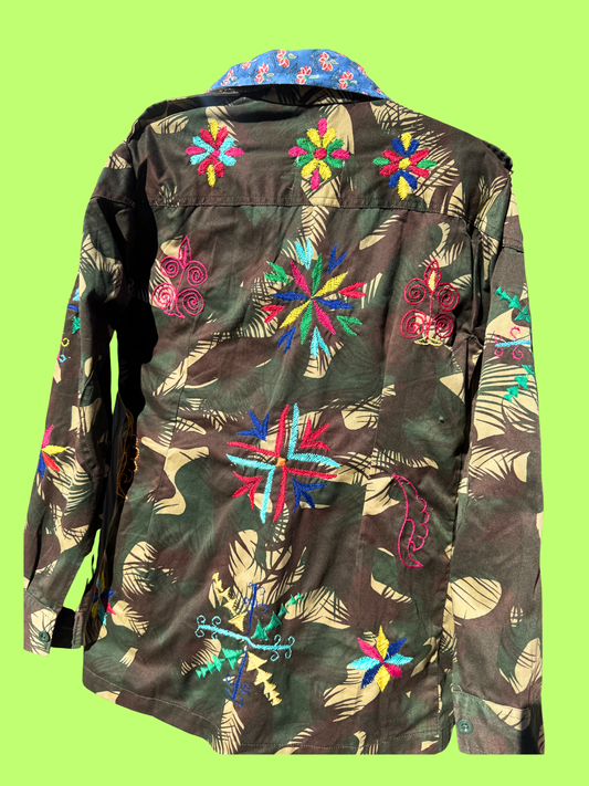 Lila Army Jacket